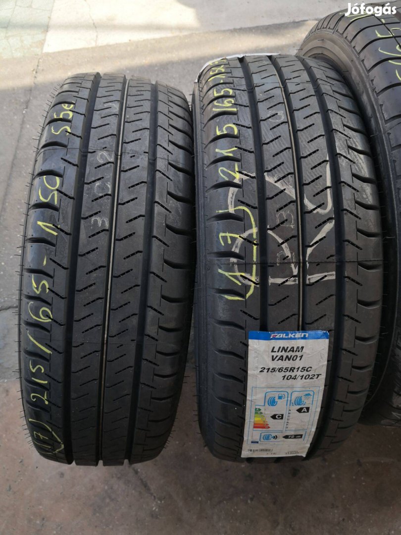 215/65 R15C Új!! Falken nyári gumi 45000ft a 2db /17/