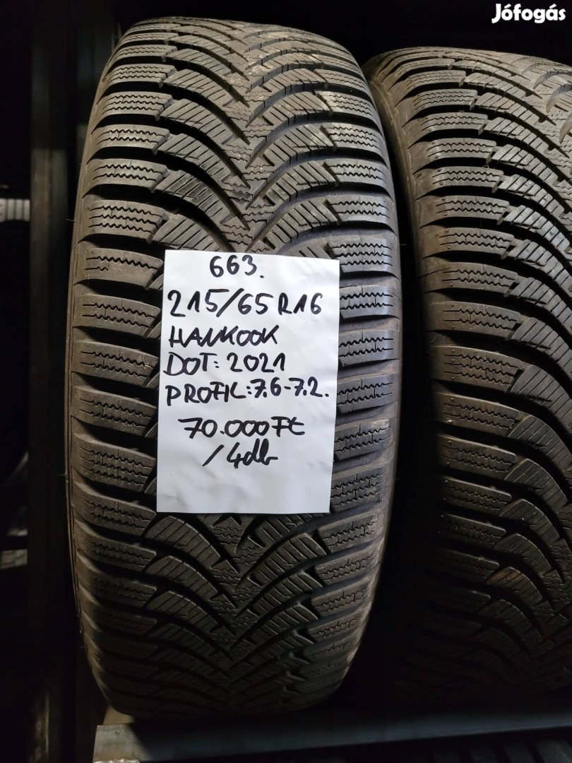 215/65 R16 Hankook téli gumik