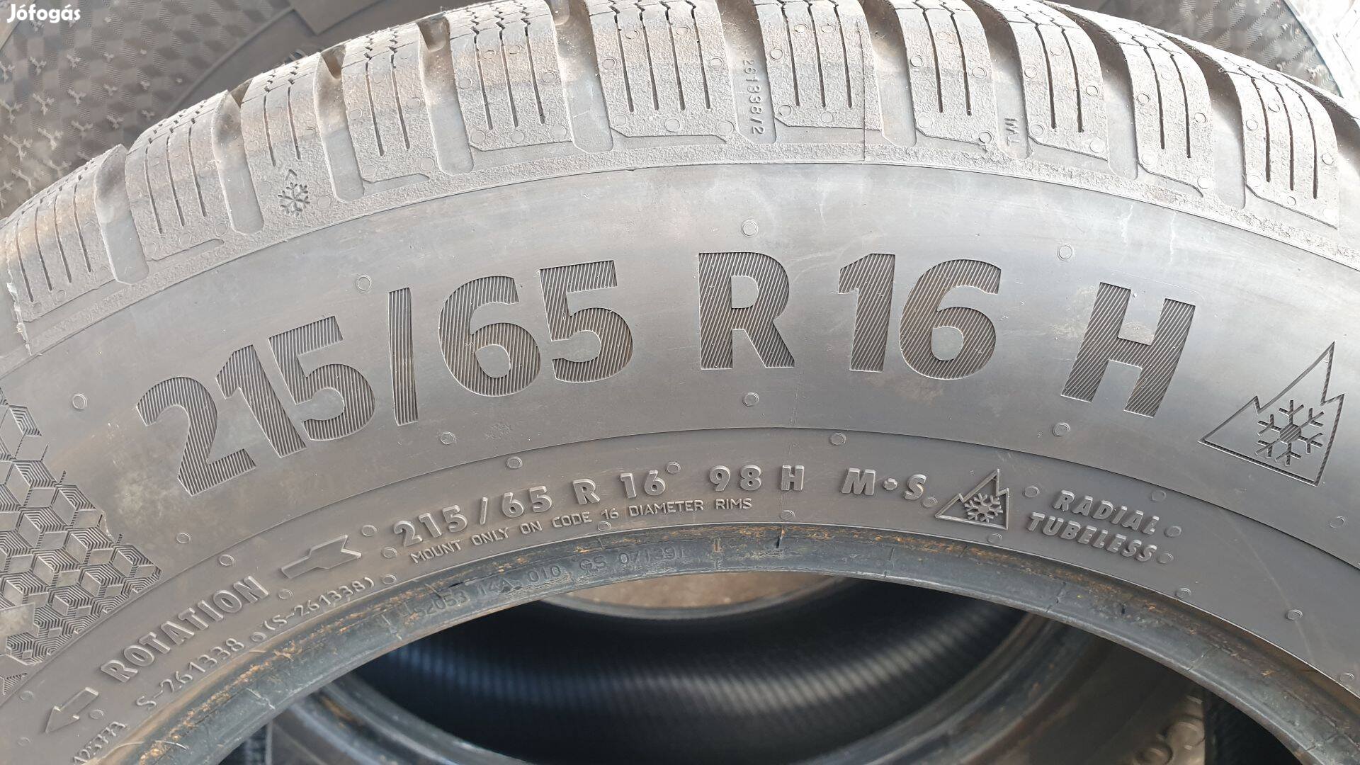 215/65 R16 continental ts870p téli újszerű , 2db