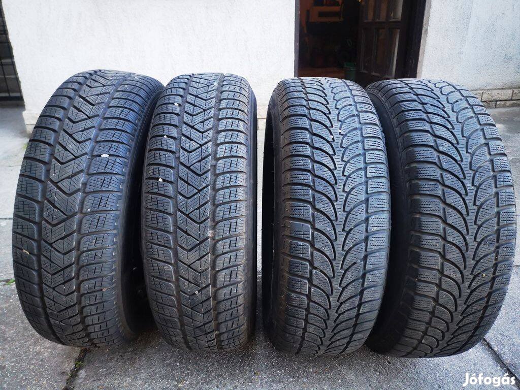 215/65 R16 téligumik lemezfelnin,Bridgestone Blizzak,Pirelli Scorpion