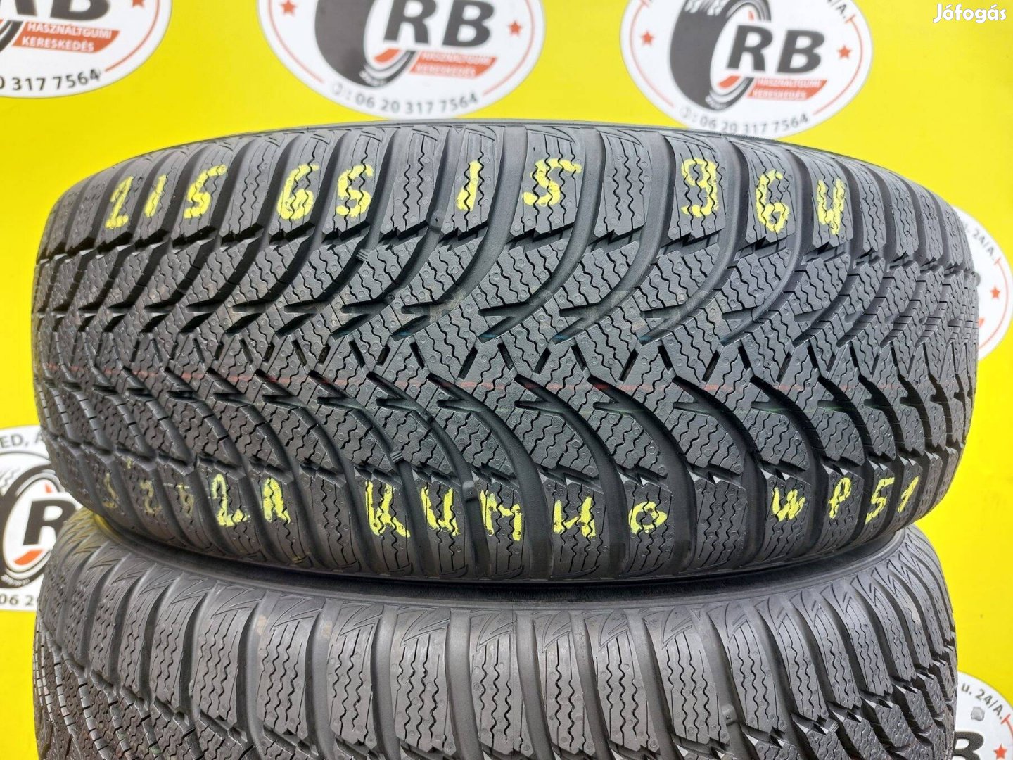 215/65 r15 Kumho wintercraft WP51,,Évjárat:2022 új,,25000/Db