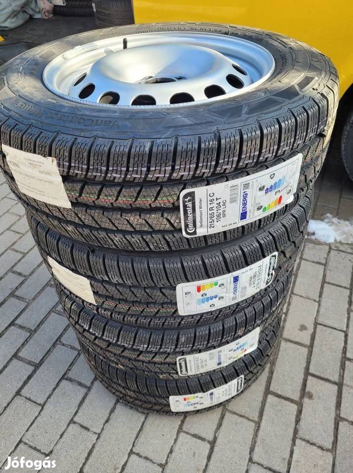 215/65 r16c új continental téligumi új lemezfelnin