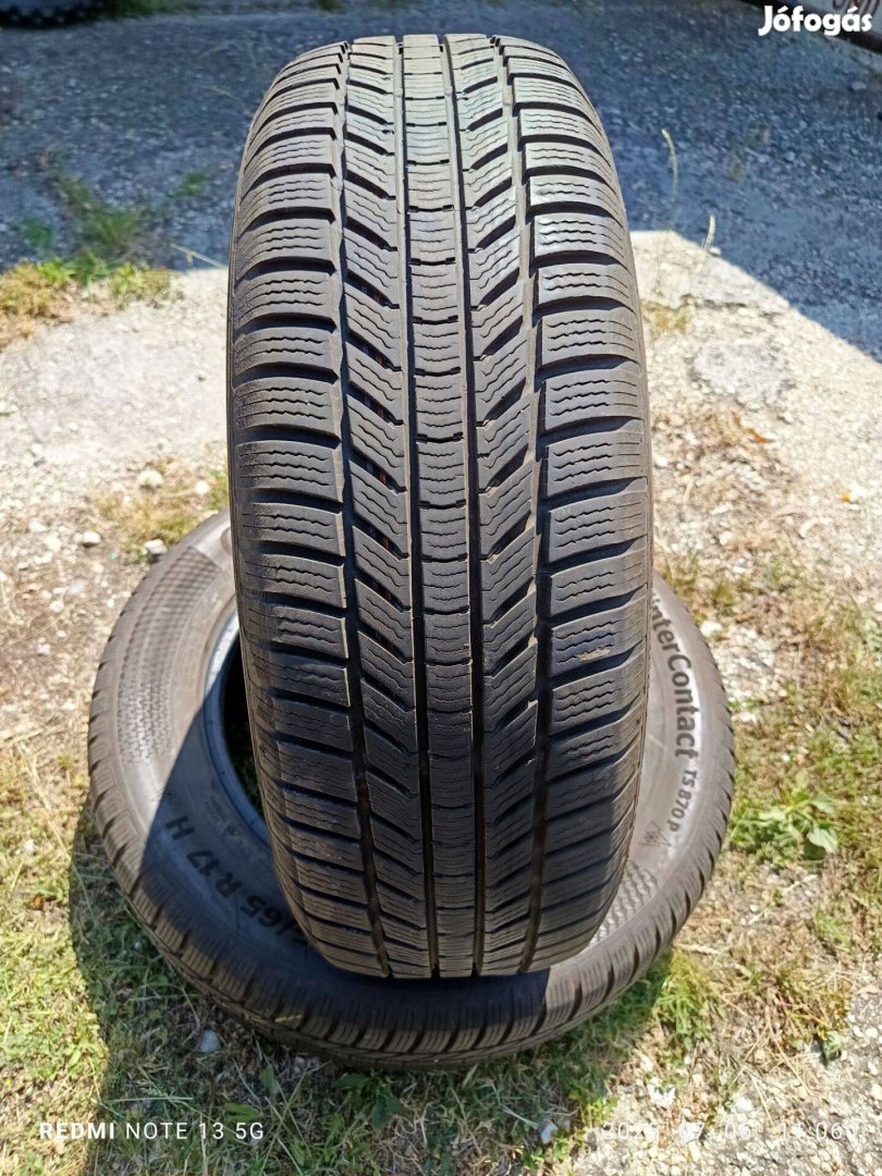 215/65 r17 2éves 2db 80%os Continental téli gumi eladó