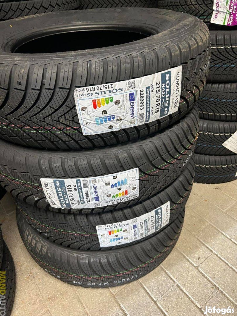 215/70R16 Kumho Solus 4Season.Új négy évszakos gumi