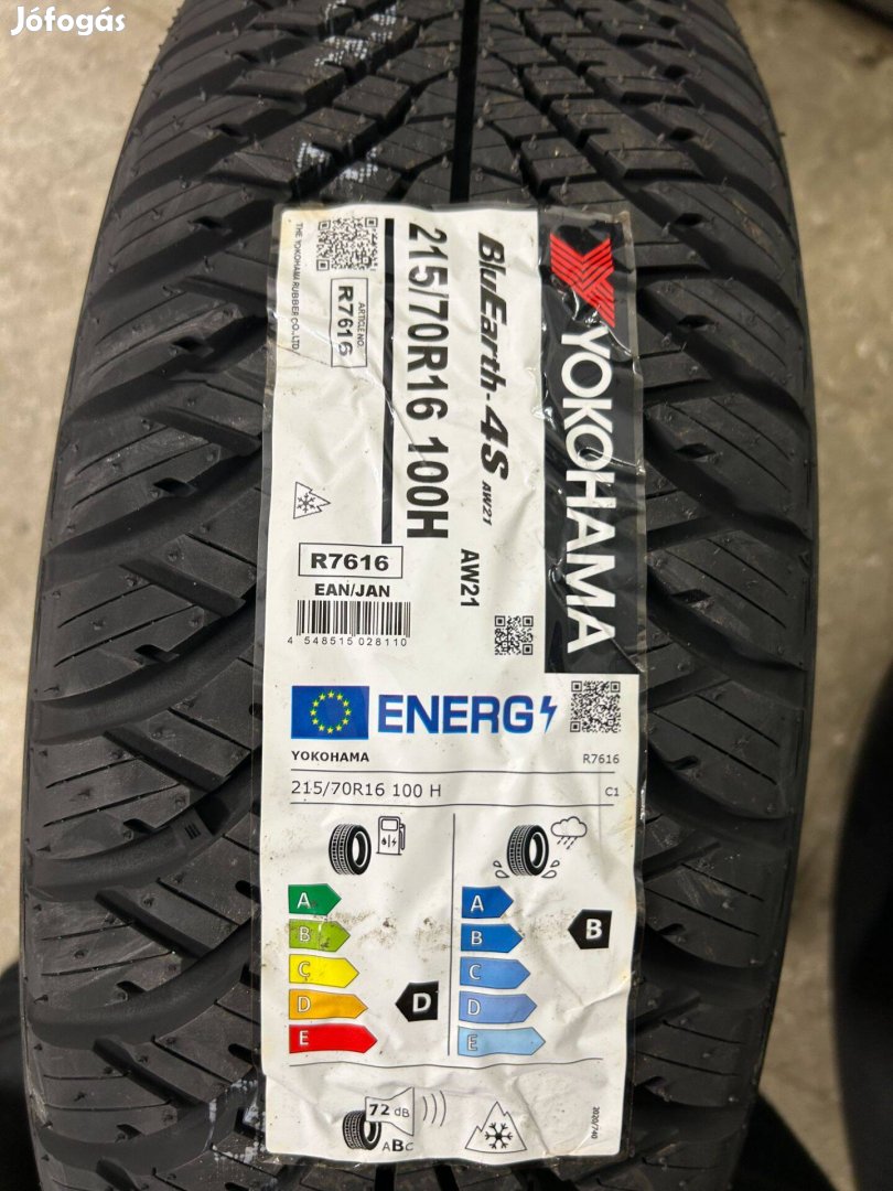 215/70R16 Yokohama AW21 4Season,Új négy évszakos gumi