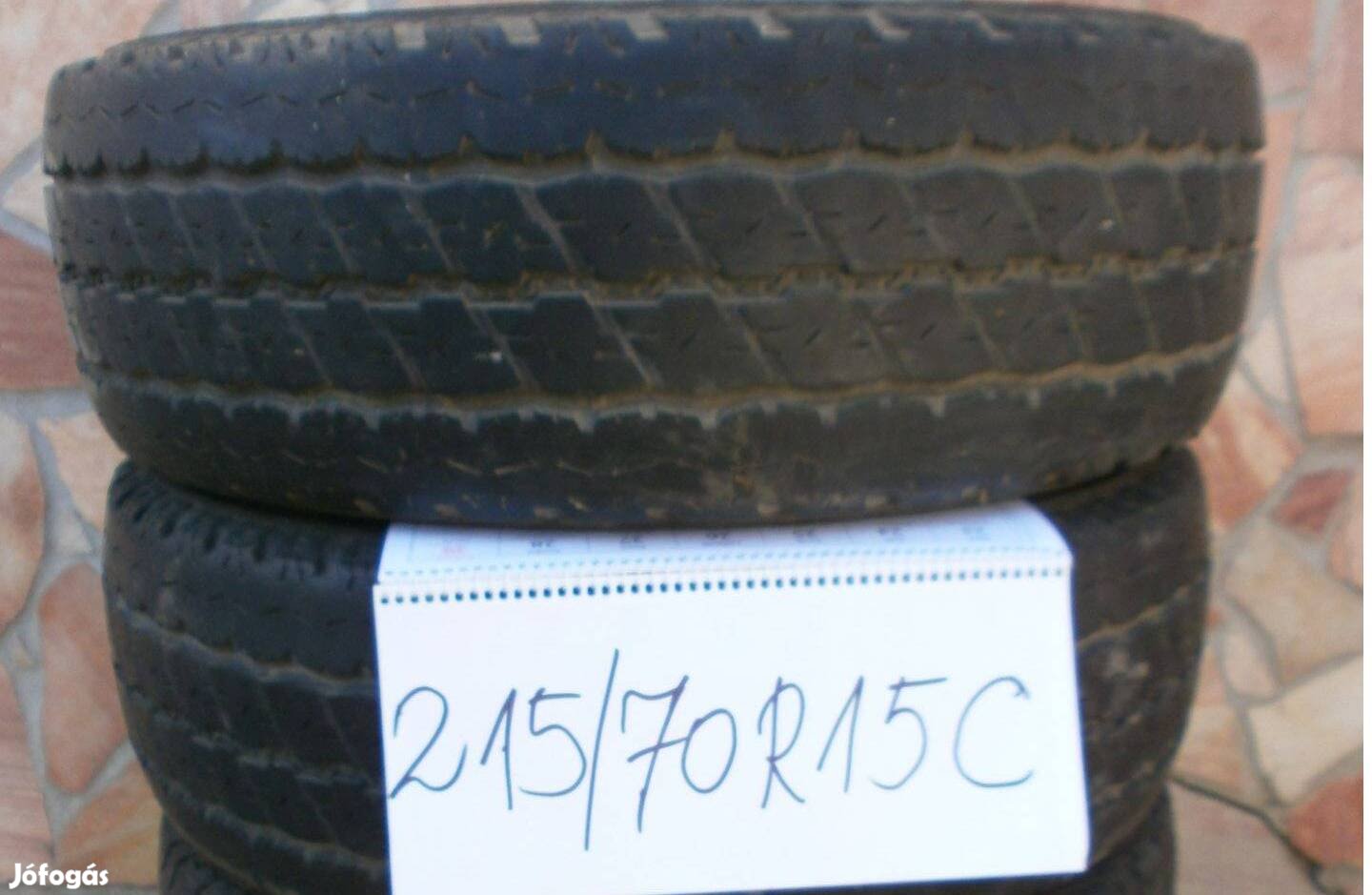 215/70 R15C kisteher nyárigumi 4 db