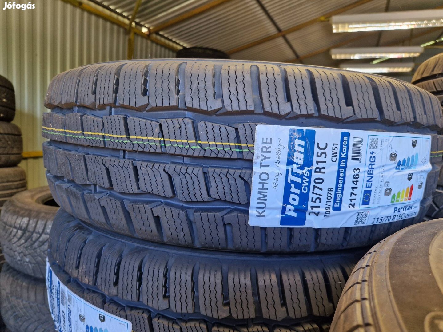 215/70r15C Kumhó 4db új teligumi 2023