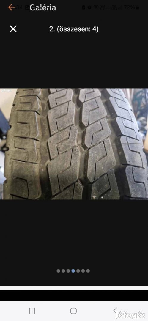 215/70r15C  Continental (demó új) nyari garnitúra 2023