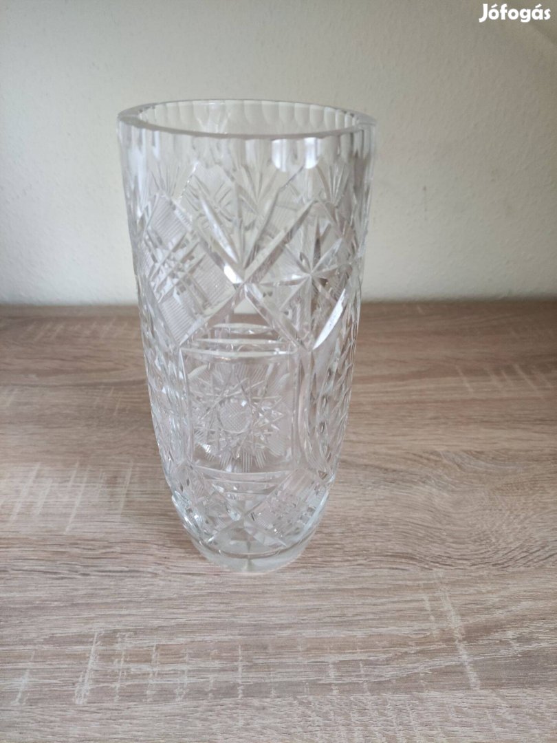 21 cm-es kristály váza hibátlan