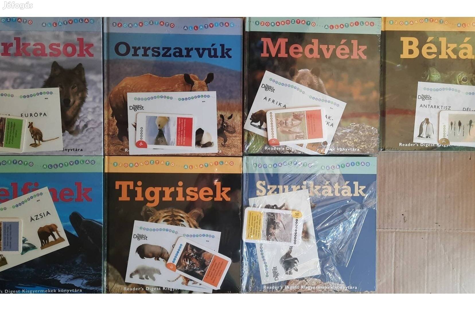 21 darab könyv eladó a Szórakoztató állatvilág sorozatból