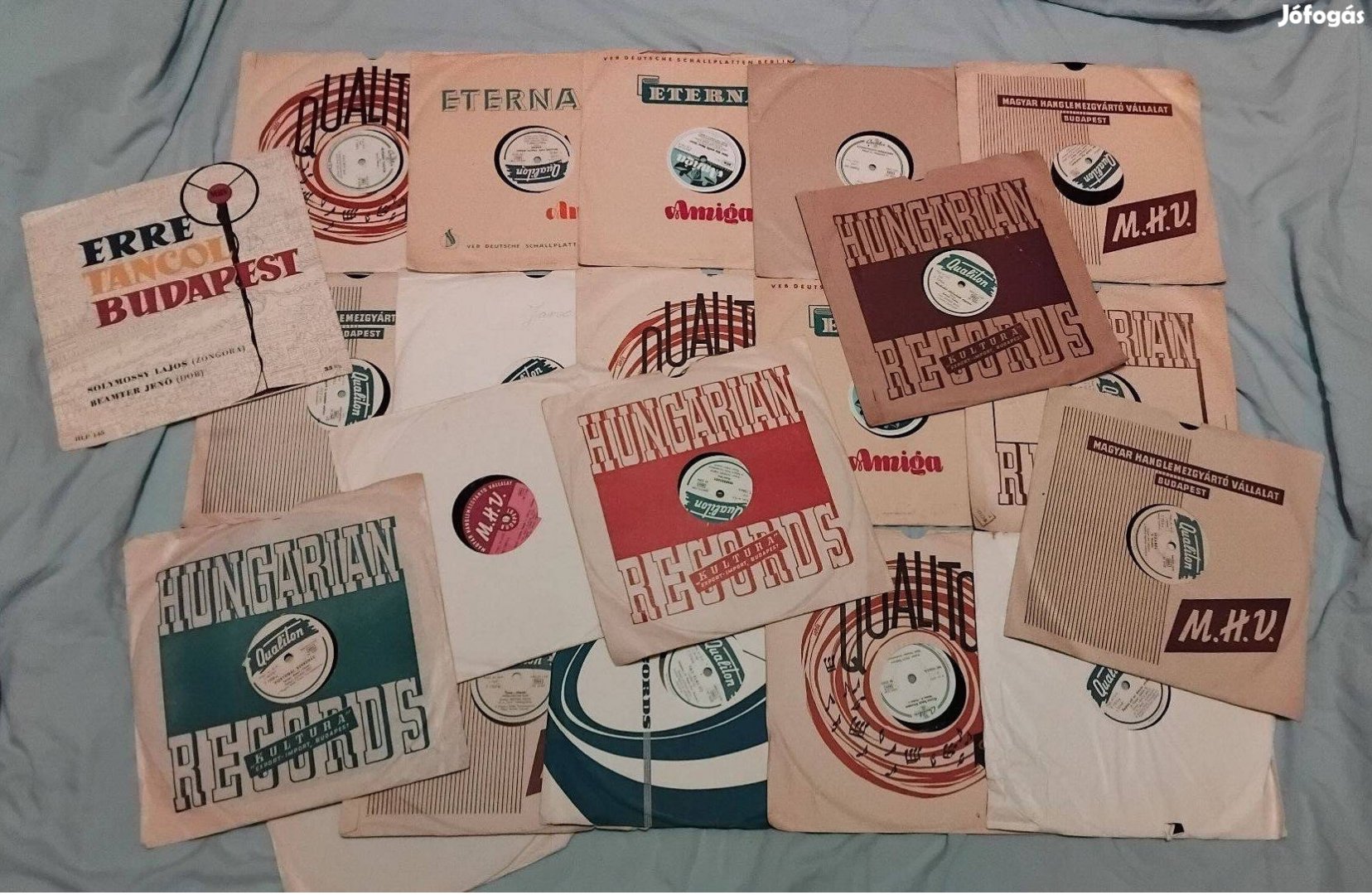 21db Qualiton Hungarian Records bakelit lemez gramofon lemez