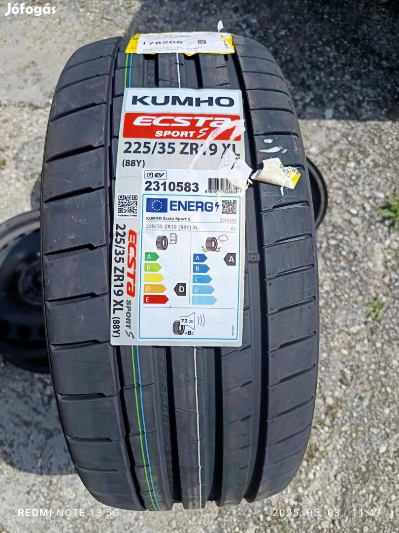 225/35 r19 Új 1-2db Kumho nyári gumi eladó