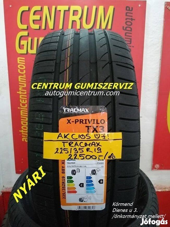 225/35r19 nyári gumi újak -Tracmax. 22.500 Ft