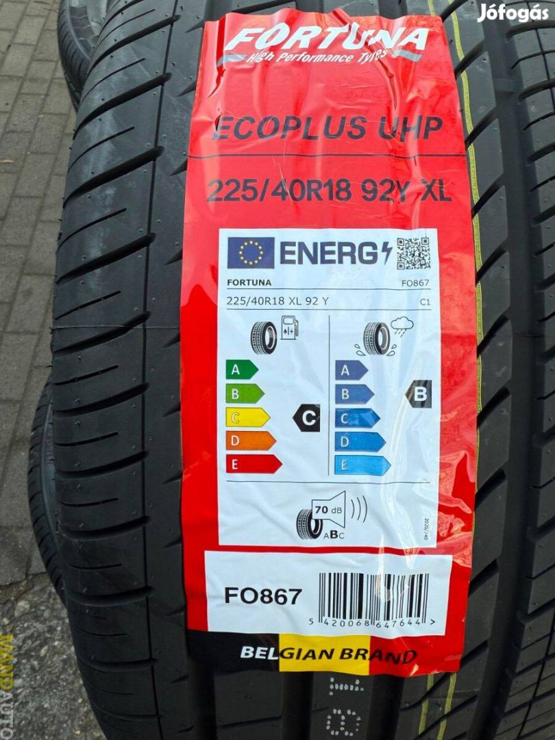 225/40R18 Fortuna Ecoplus UHP(XL),Új nyárigumi