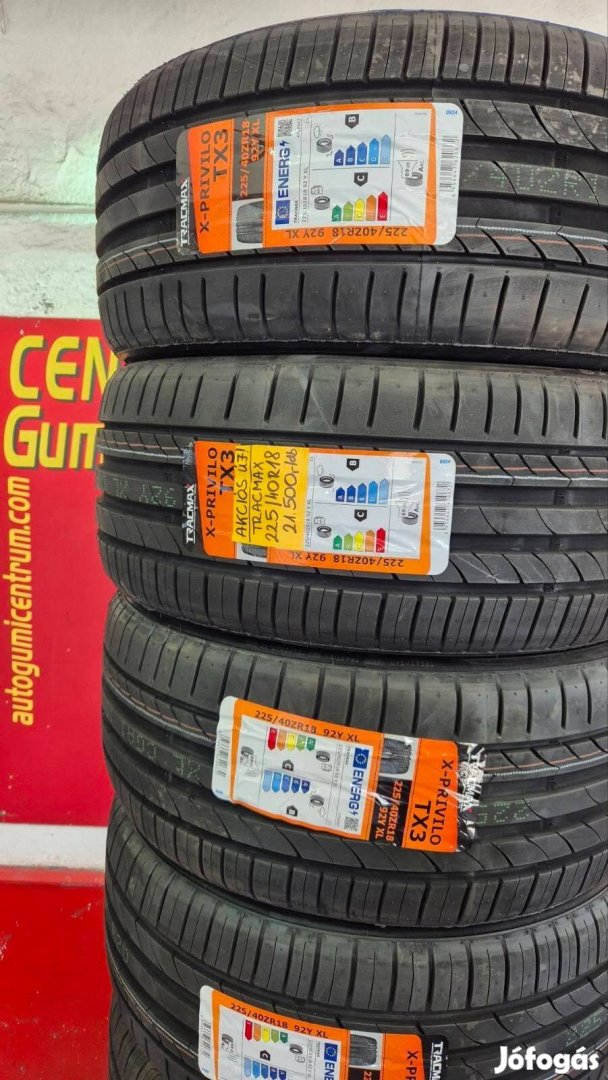 225/40R18 Tracmax akciós nyári gumi 21.500 Ft