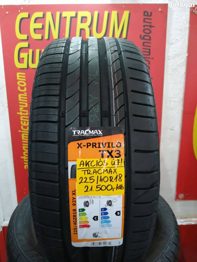 225/40R18 Tracmax akciós nyári gumi 21.500 Ft