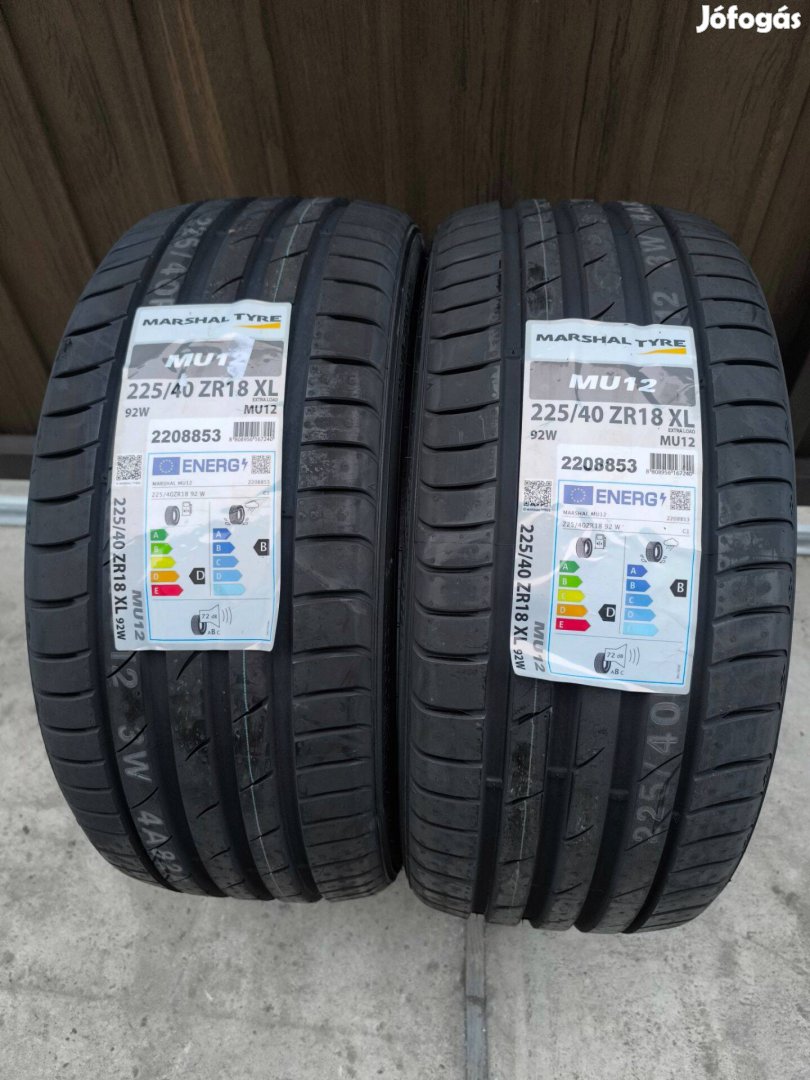 225/40R18 Új Kumho nyári gumi 2db 225/40 r18