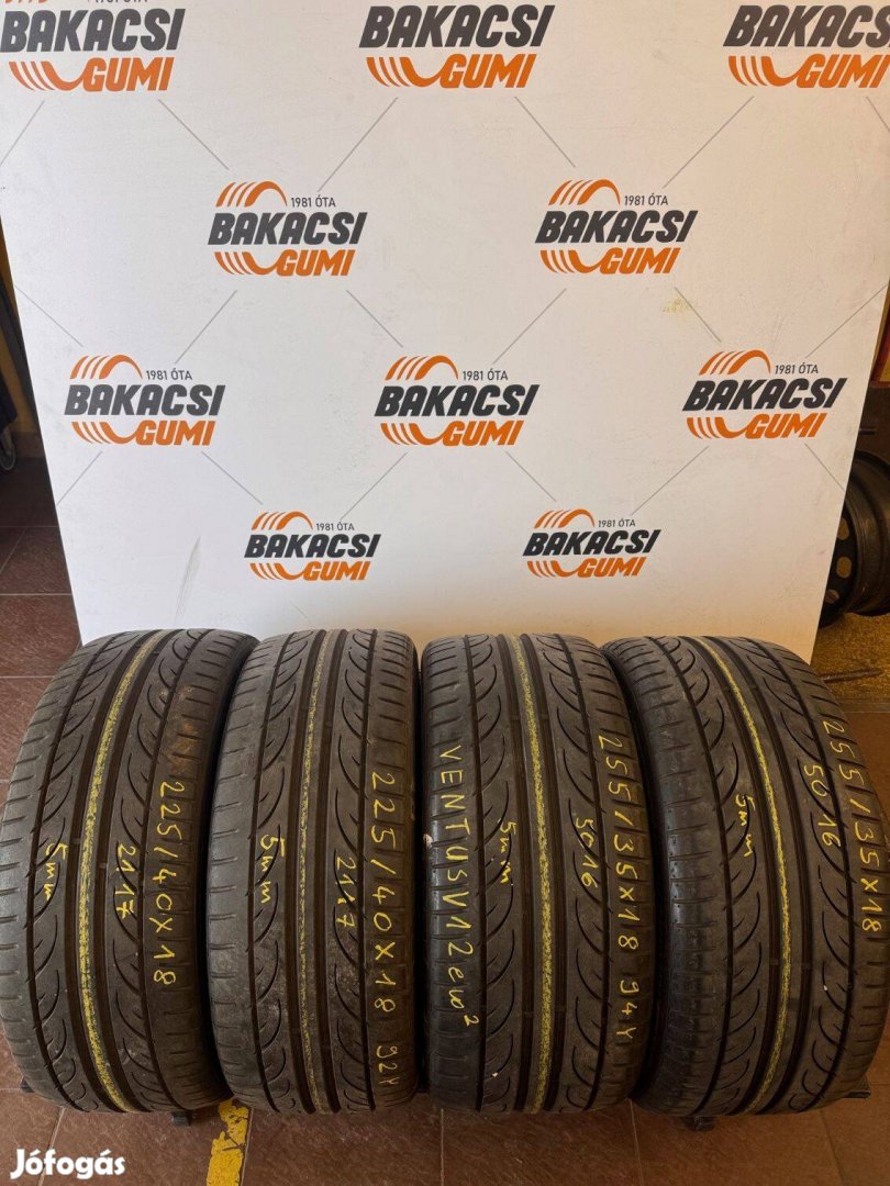 225/40R18 és 255/35R18 Hankook kétszéles nyári gumi eladó