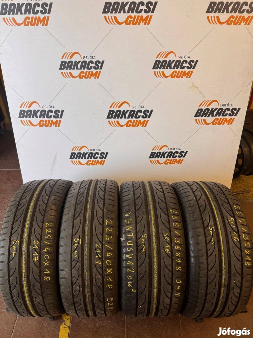 225/40R18 és 255/35R18 Hankook kétszéles nyári gumi eladó