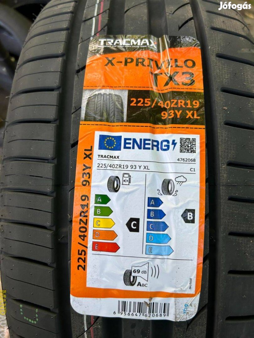 225/40R19 Tracmax TX3(XL),Új nyárigumi