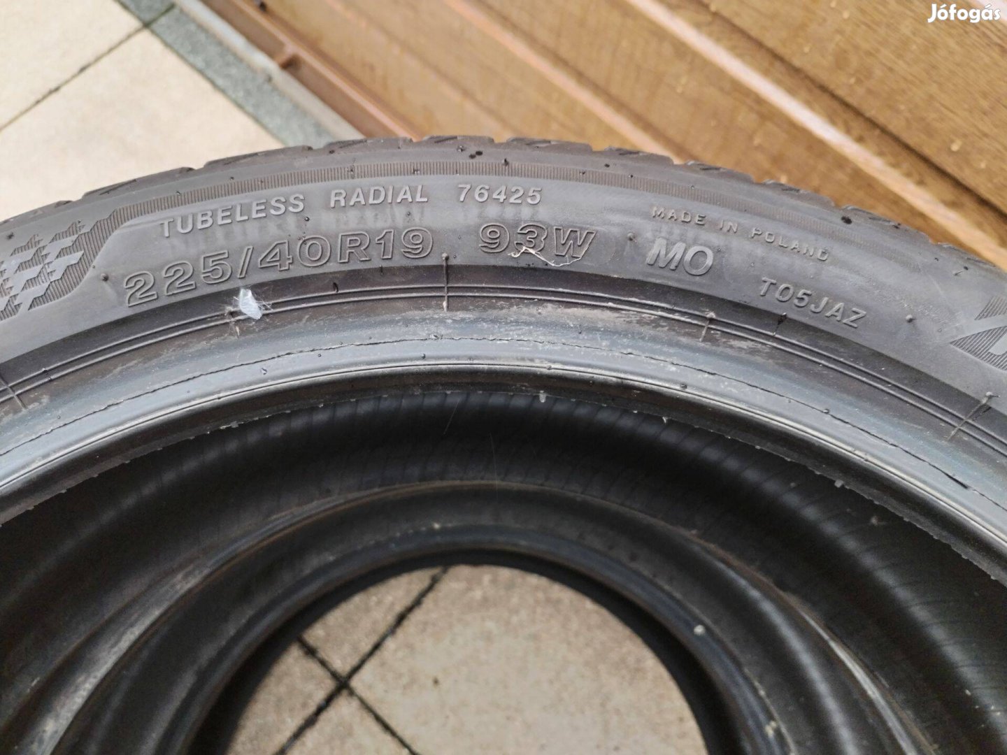 225 40 19 bridgestone 225/40 R 19 nyári gumi garnitura
