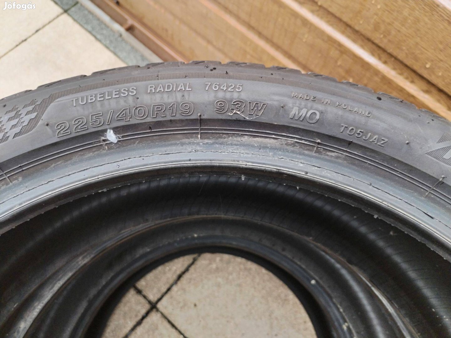 225 40 19 bridgestone 225/40 R 19 nyári gumi garnitura