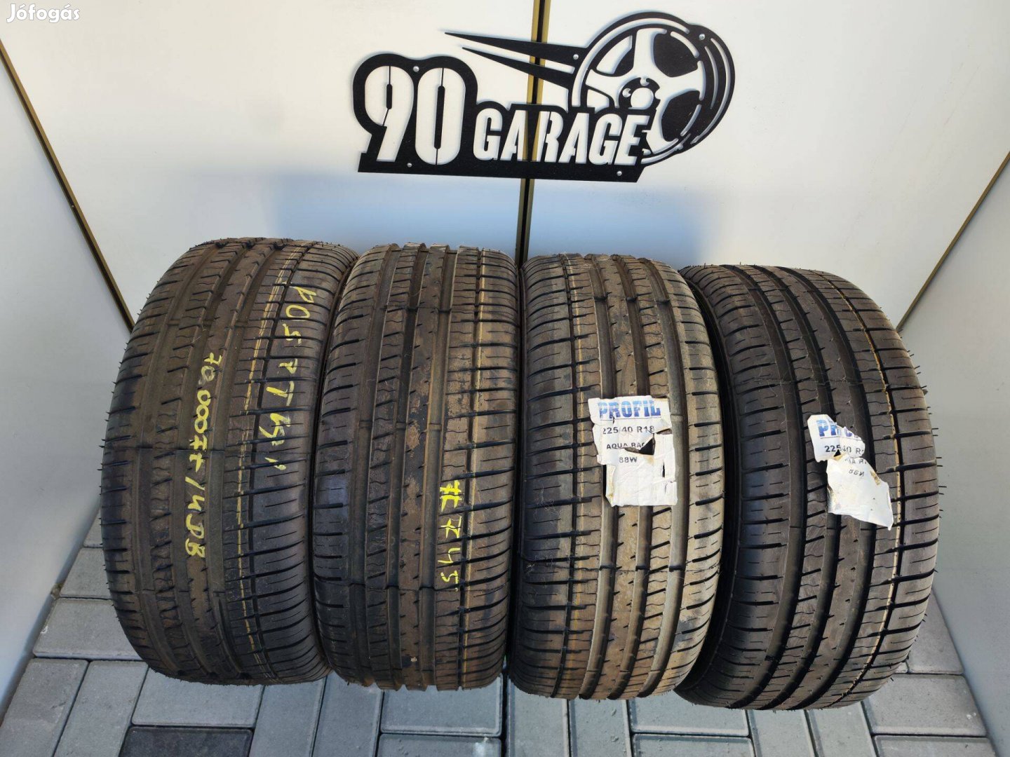 225/40 R18 Profil 4db új Nyárigumi 90Garage #745