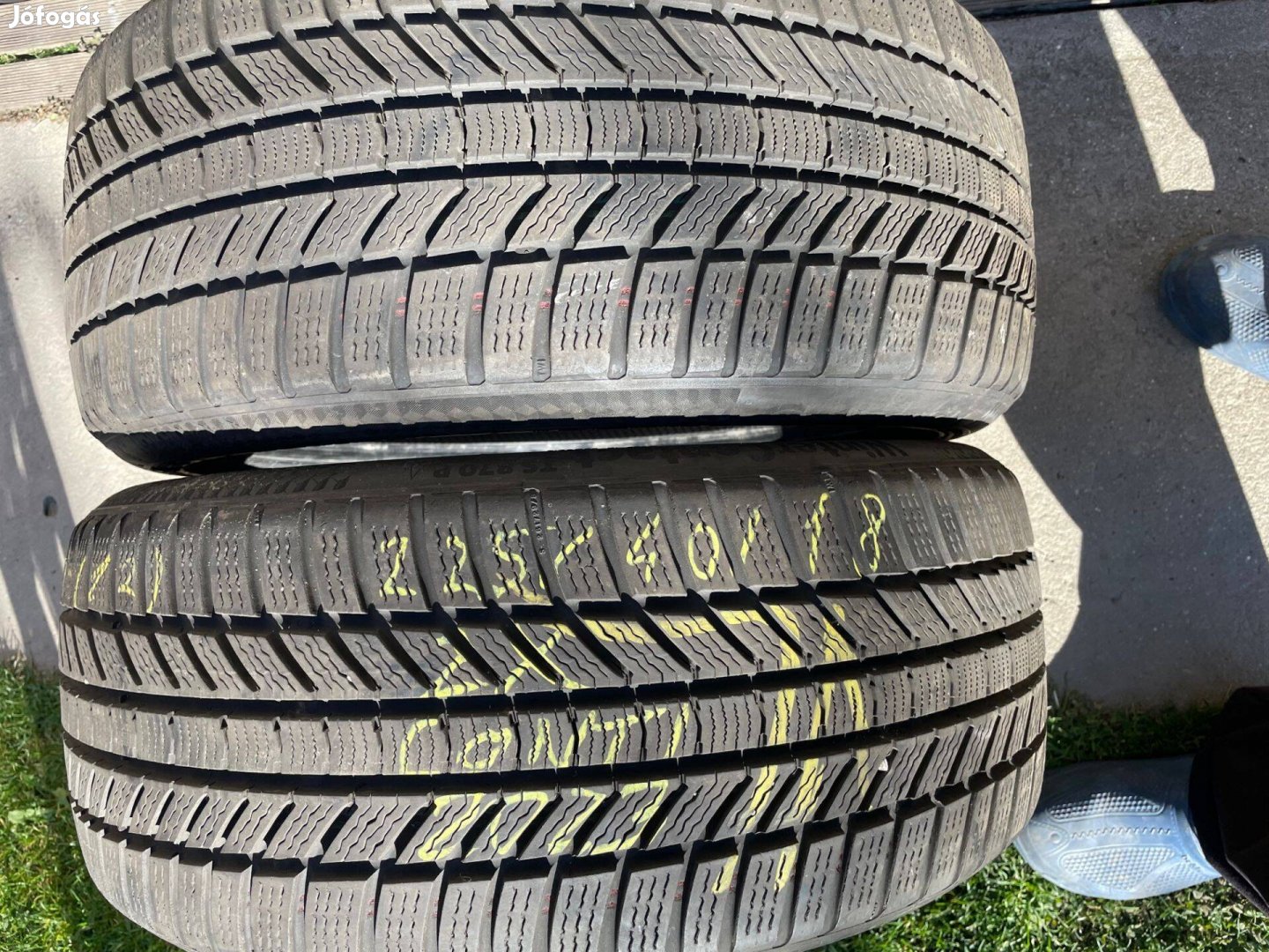 225/40 R18 méretű jó állapotú téli gumipár most kedvező áron