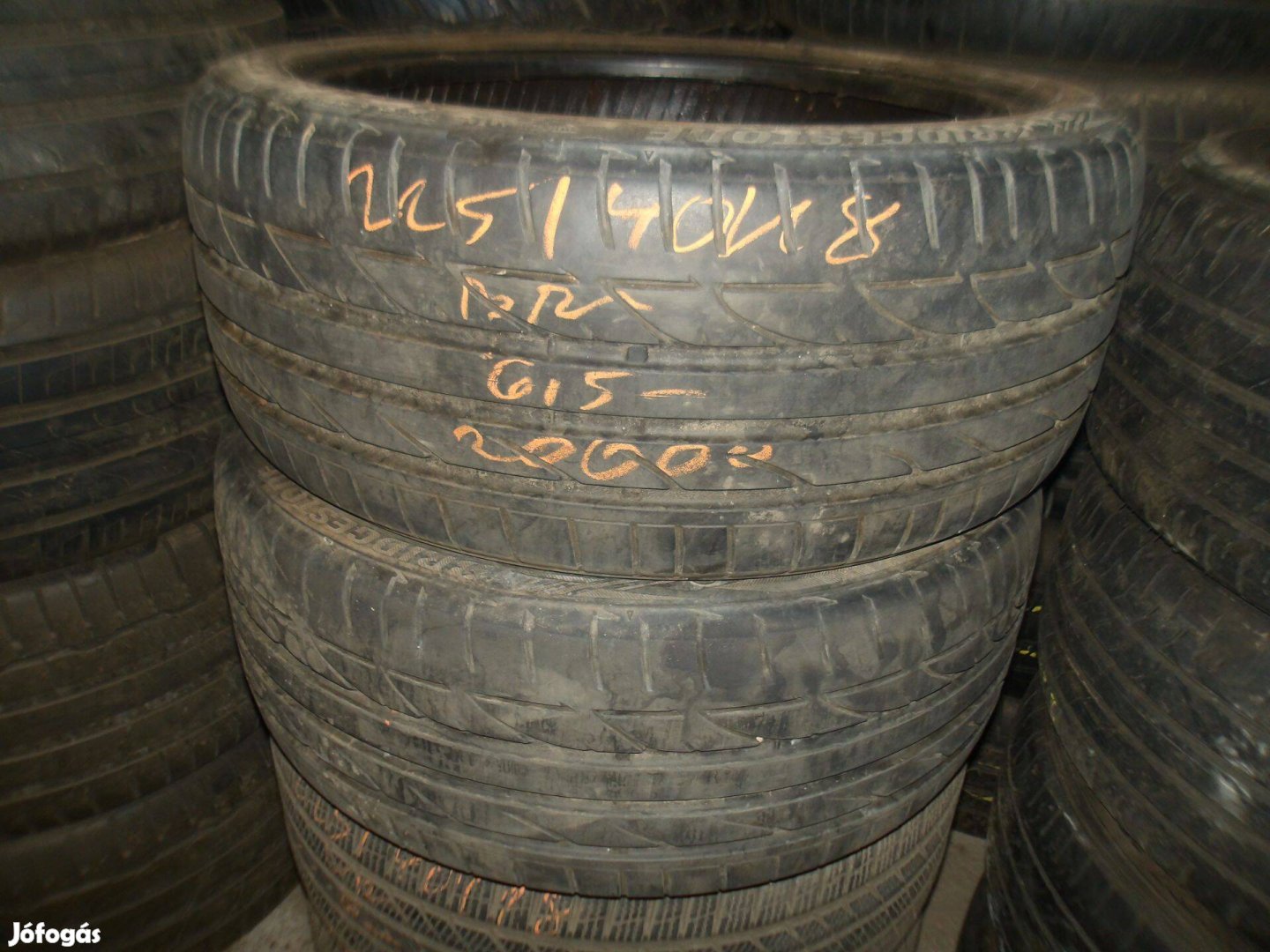 225/40r18 Bridgestone nyári gumi ajándék szereléssel