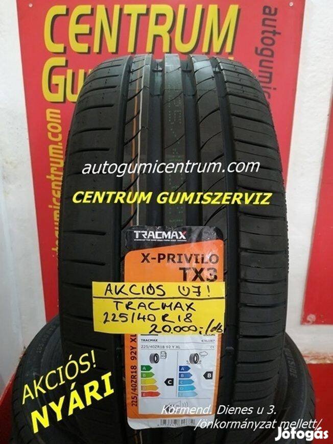 225/40r18 nyári gumi újak -Tracmax. 20.000 Ft