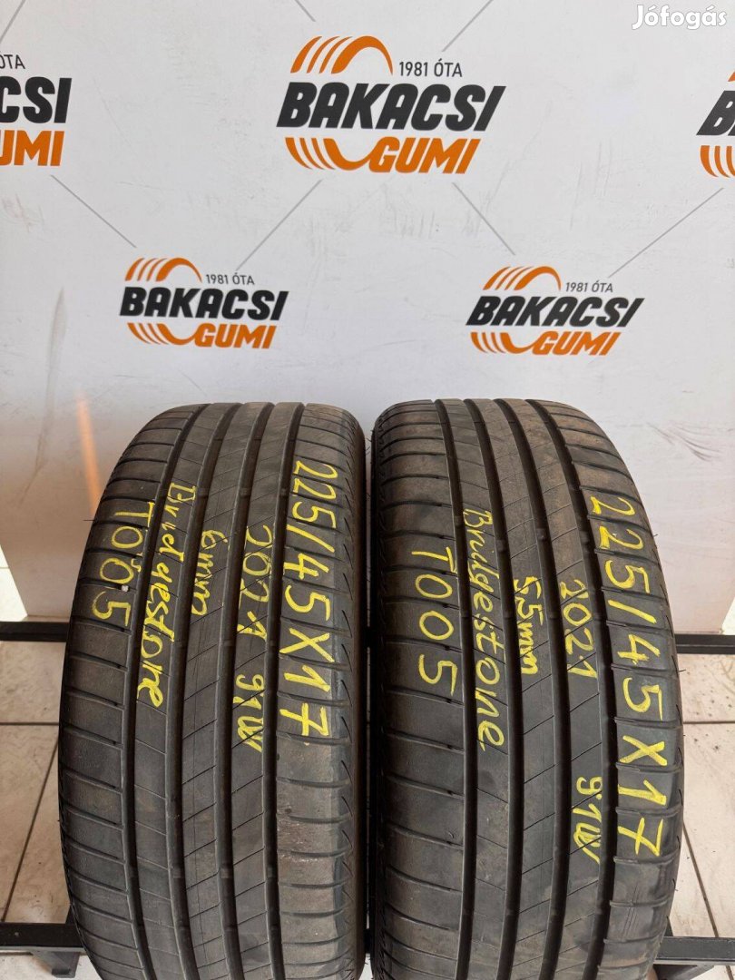 225/45R17 225 45 17 225/45x17 Bridgestone nyári gumi eladó