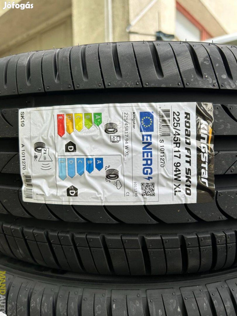 225/45R17 Kingstar SK10(XL),Új nyárigumi