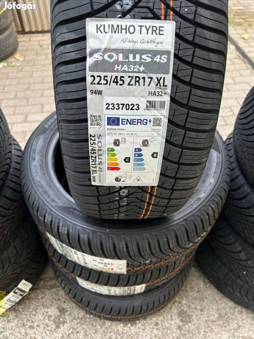 225/45R17 Kumho HA32+ 4Season,Új négy évszakos gumi