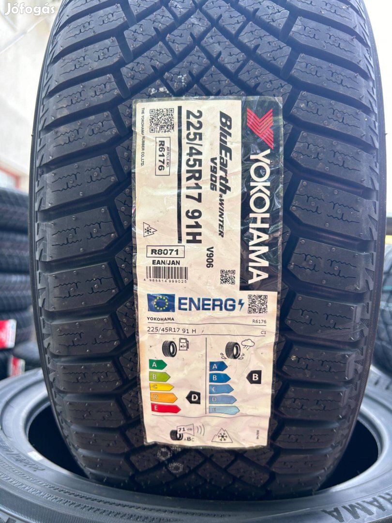 225/45R17 Yokohama Winter V906(Dot:2024!!!),Új téligumi