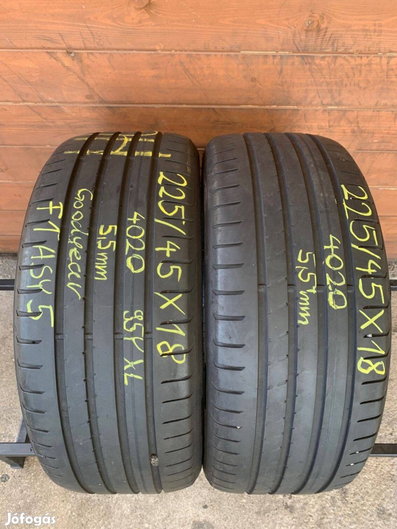 225/45R18 225 45 18 225/45x18 Goodyear nyári gumi eladó