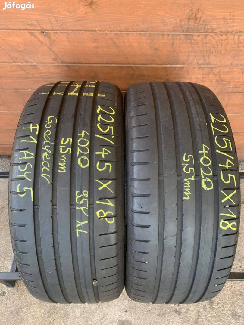 225/45R18 225 45 18 225/45x18 Goodyear nyári gumi eladó