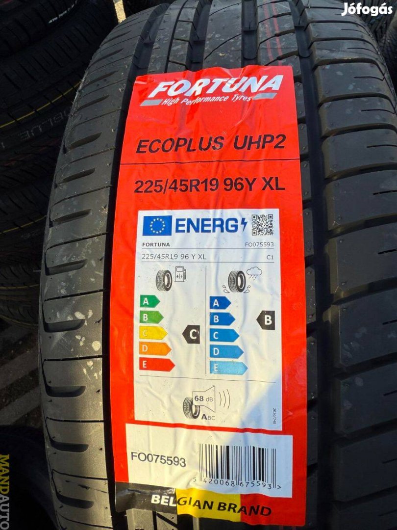 225/45R19 Fortuna Ecoplus UHP(XL),Új nyárigumi