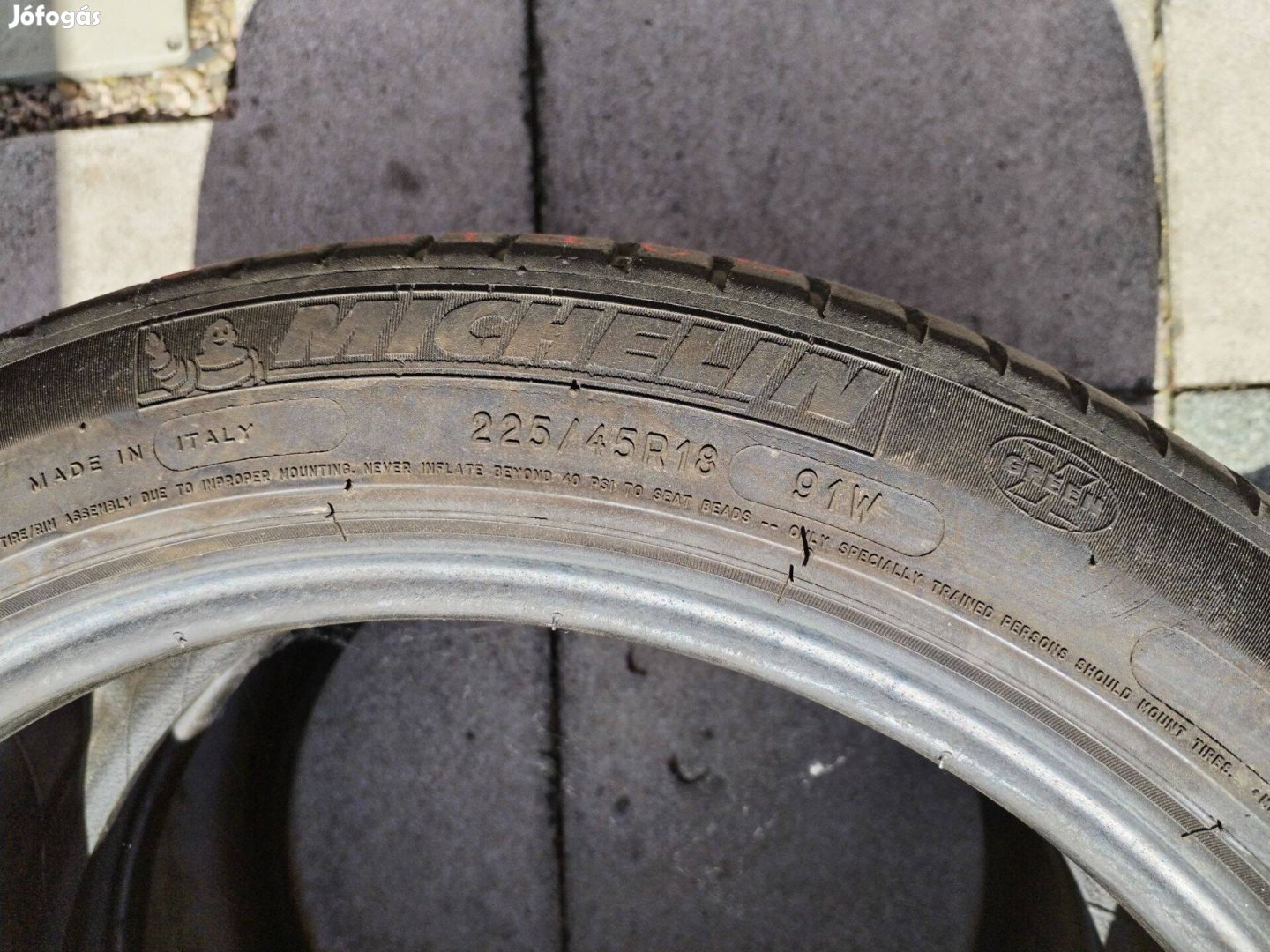 225 45 18 michelin RSC 225/45 R 18 nyári gumi 2 db 2022.11.hét