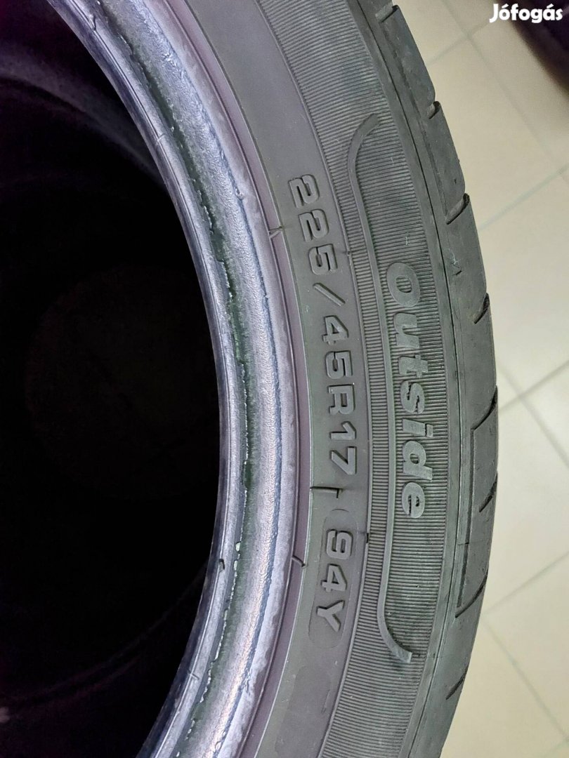 225/45 R17 Nyári Fulda, 2021 Dot, 2 db