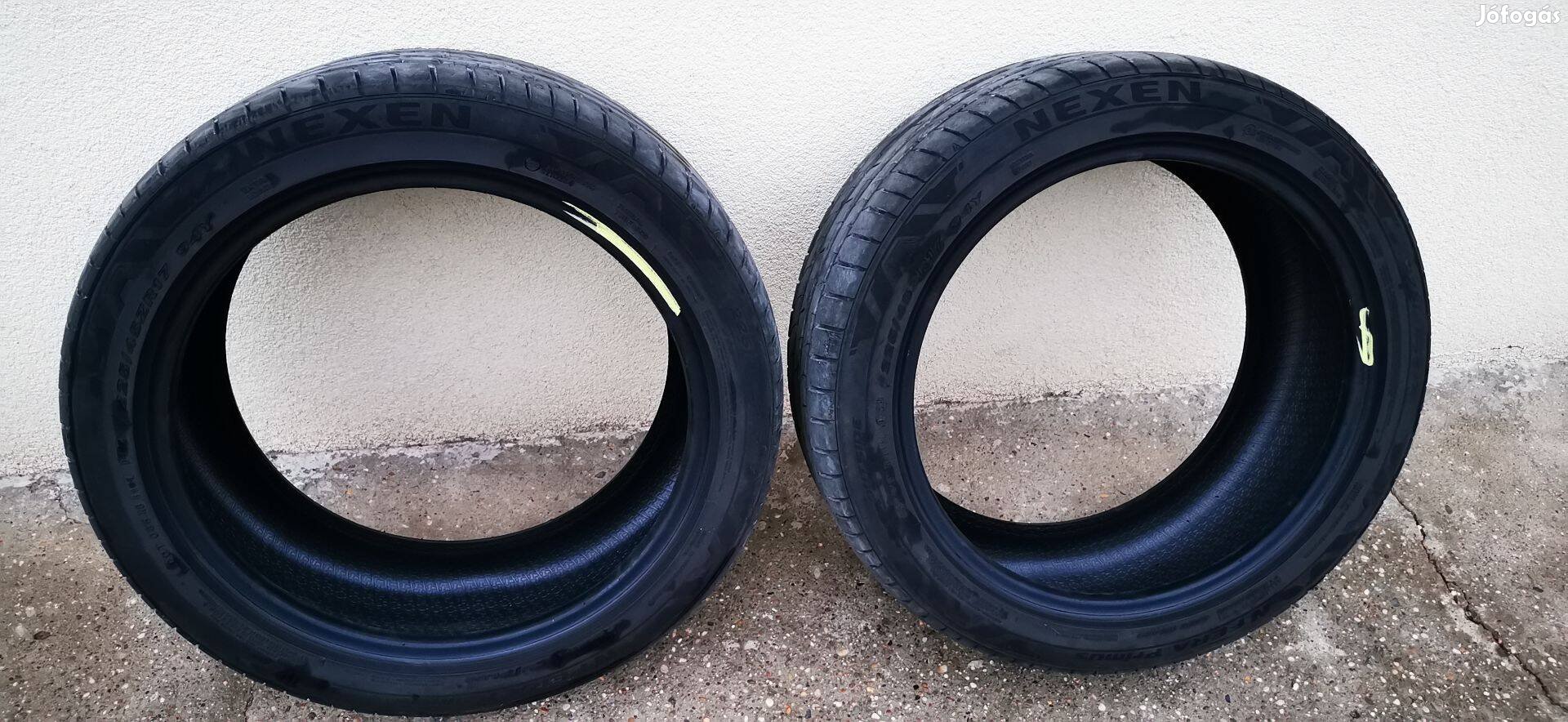 225/45 R17" újszerű Nexen nyári gumi