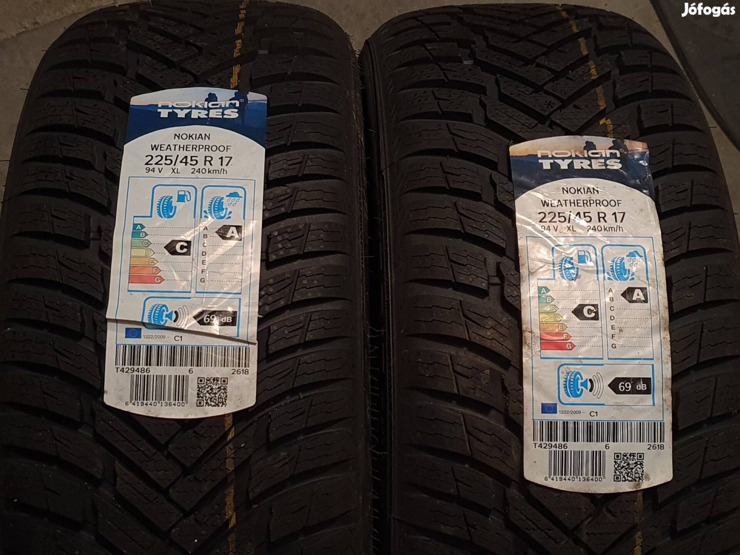 225/45 R17 nokian powerproof téligumi 0km-es 2020-as 