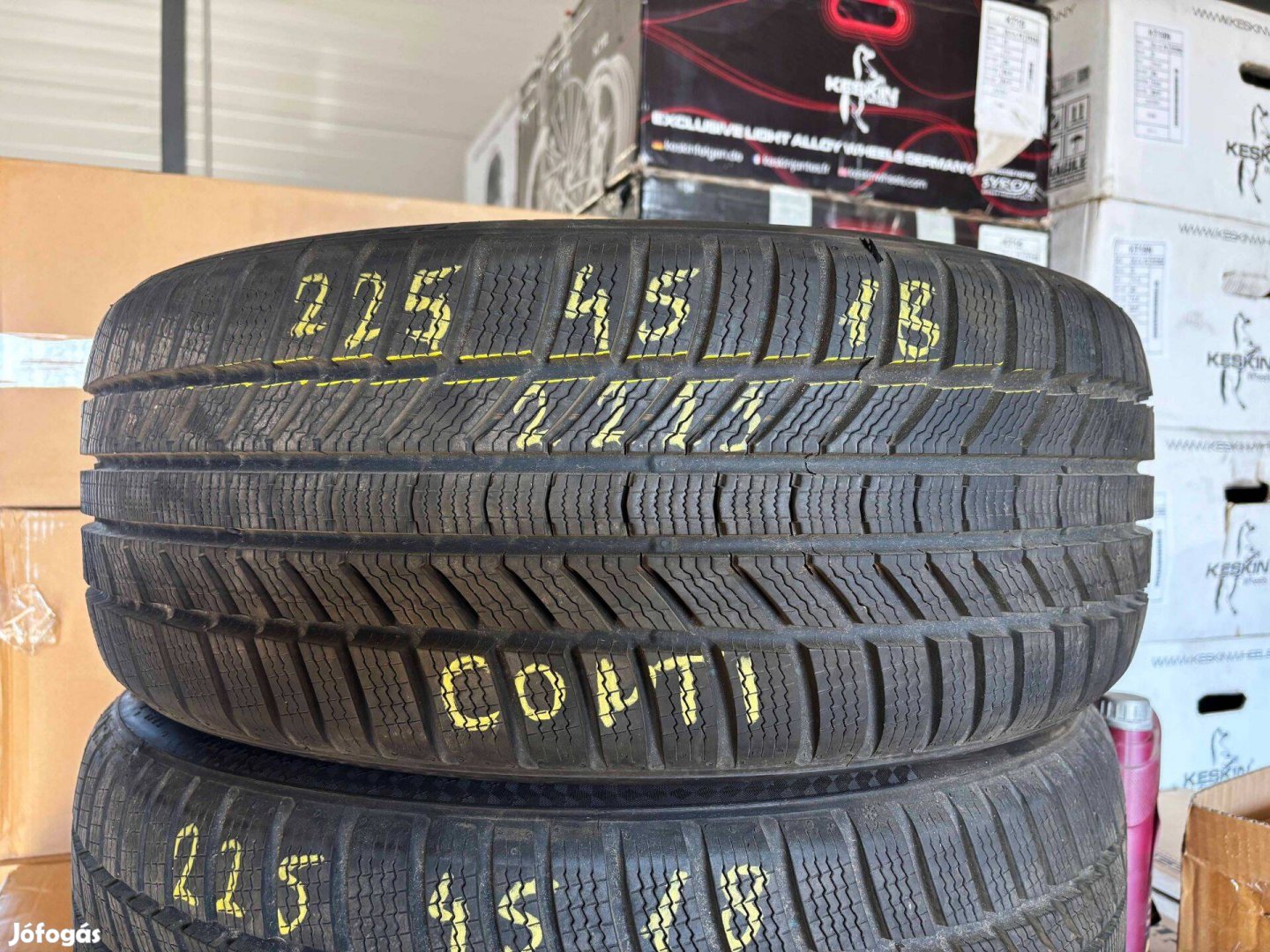 225/45 r18 Continental 2023 8mm téligumi 2db eladó 225/45r18