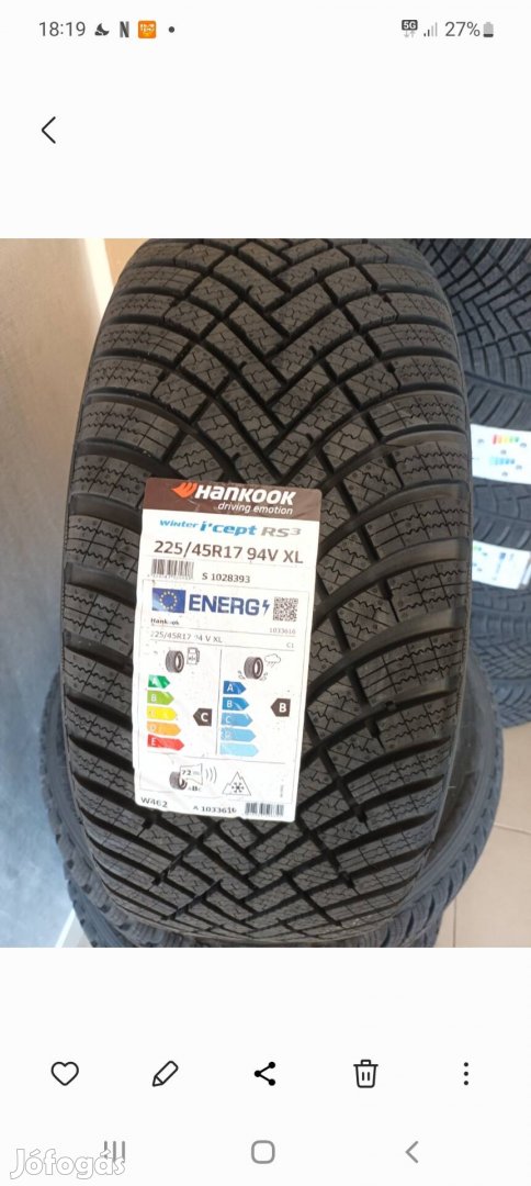 225/45r17, 225/45 r17 hankook Új!! Akció!!