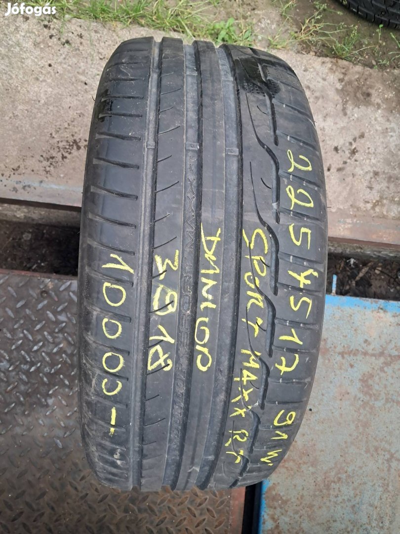 225/45r17 dunlop sport maxx nyári gumi 1db 10000ft