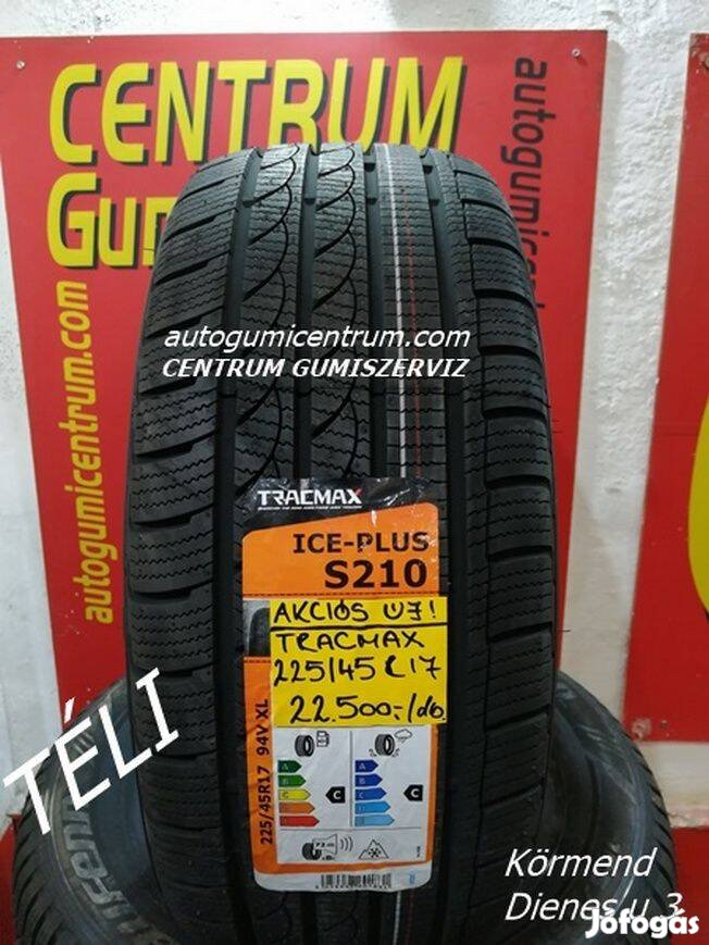 225/45r17 téli gumi újak -Tracmax. 22.500 Ft