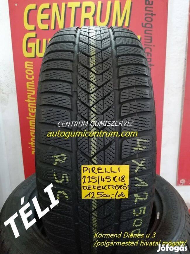 225/45r18 Pirelli használt téli gumi garn