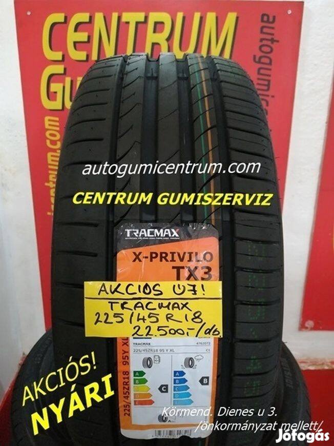 225/45r18 nyári gumi újak -Tracmax. 22.500 Ft