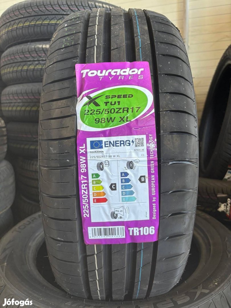 225/50R17 225/50 R17 új Tourador nyári gumi ÁR/db Dot25