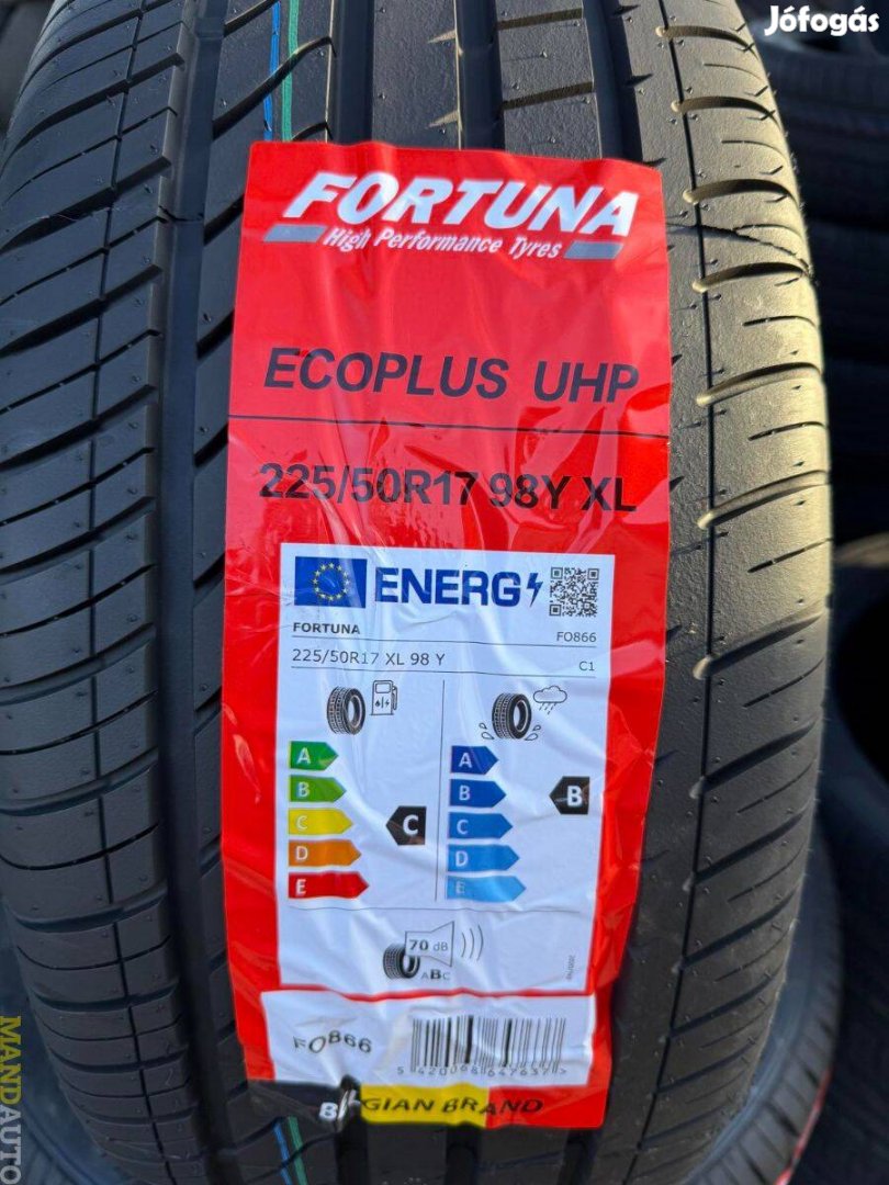 225/50R17 Fortuna Ecoplus UHP(XL),Új nyárigumi