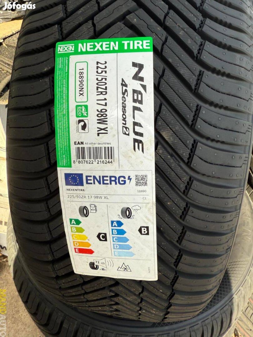 225/50R17 Nexen Nblue 4Season 2(XL),Új négy évszakos gumi